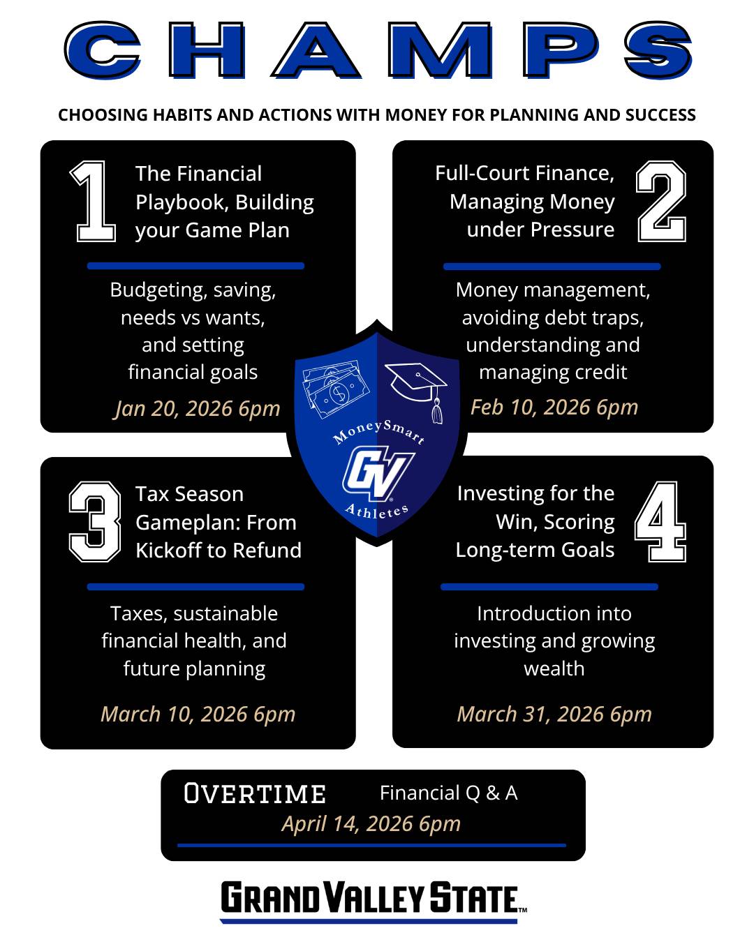 MoneySmart Athletes: CHAMPS